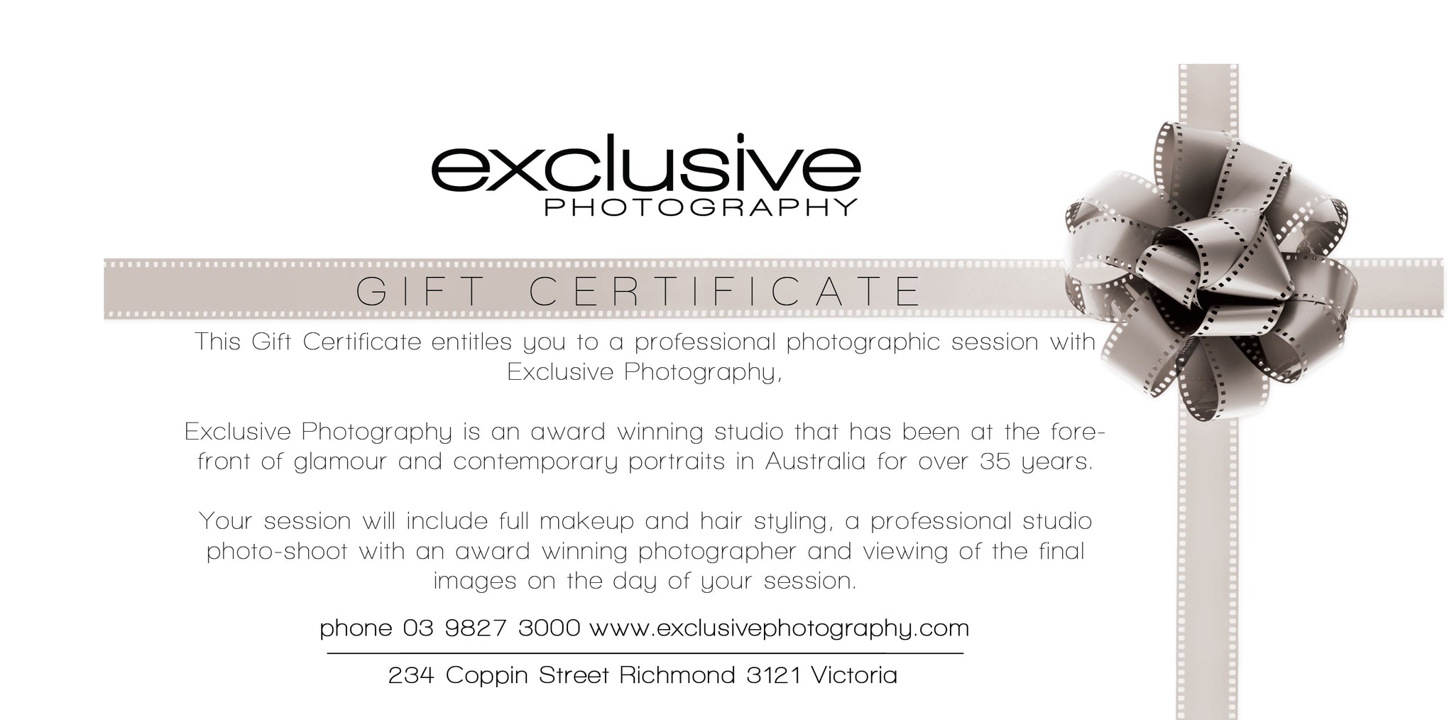 Voucher Professional Photographic Session - Main Image